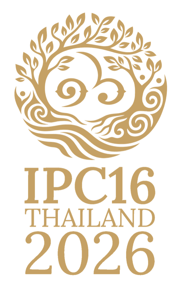 IPC16 Thailand 2026 logo, a gold tree-of-life mark